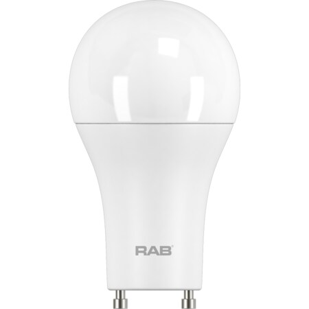 Rab LED BULB A19 9.6W 60EQ 800LM GU24 CRI80 3000K DIM A19-9-GU24-830-DIM